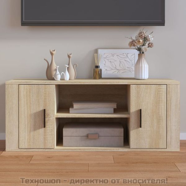ТB шкаф, дъб сонома, 100x35x40 см, инженерно дърво