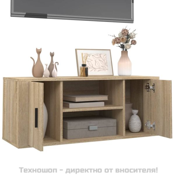 ТB шкаф, дъб сонома, 100x35x40 см, инженерно дърво