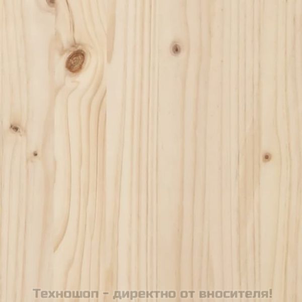 Горна табла за легло, 95x4x100 см, бор масив