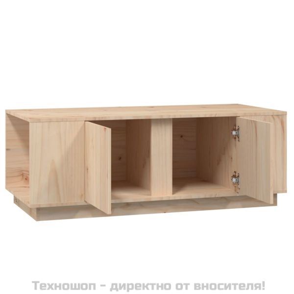 Кафе маса, 110x50x40 см, борово дърво масив