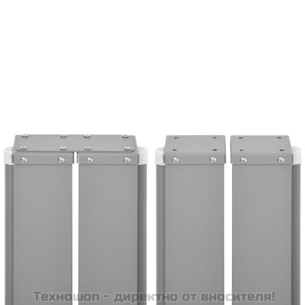 Прибираща се странична тента, синя, 140x1000 см