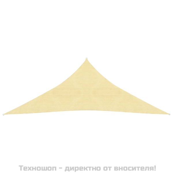 Сенник платно, HDPE, триъгълно, 3,6х3,6х3,6 м, бежово