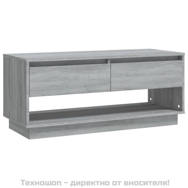 ТB шкаф, сив сонома, 102x41x44 см, инженерно дърво