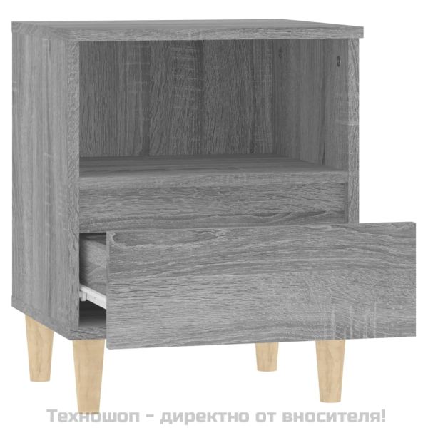 Нощно шкафче, сив сонома, 40x35x50 см