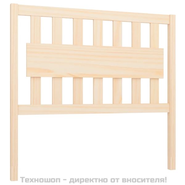 Горна табла за легло, 105,5x4x100 см, бор масив