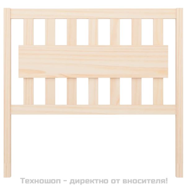 Горна табла за легло, 105,5x4x100 см, бор масив