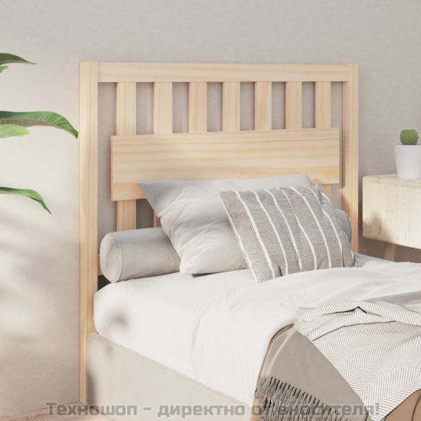 Горна табла за легло, 105,5x4x100 см, бор масив