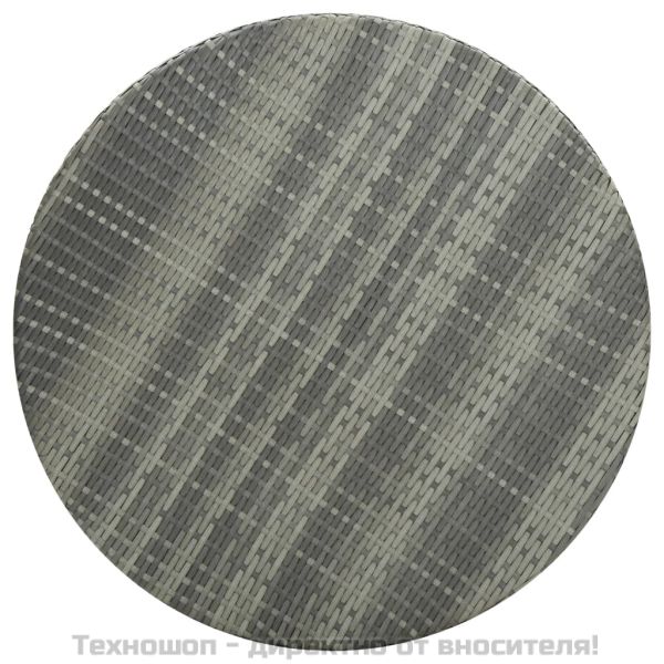 Градинска маса, сива, 75,5x106 см, полиратан