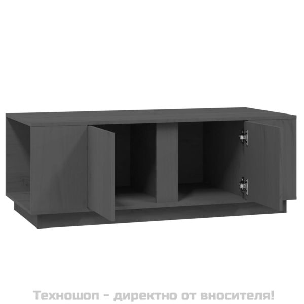 Кафе маса, сива, 110x50x40 см, бор масив