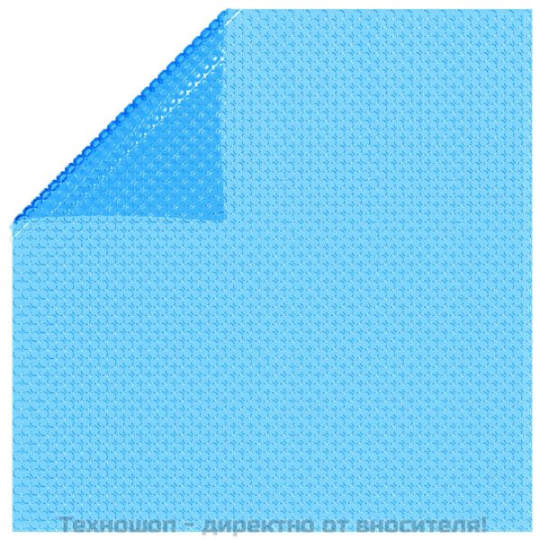 Правоъгълно покривало за басейн, 1000x600 см, PE, синьо