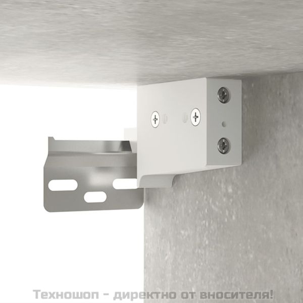 Нощни шкафчета за стенен монтаж 2 бр бетонно сиви 50x30x47 см