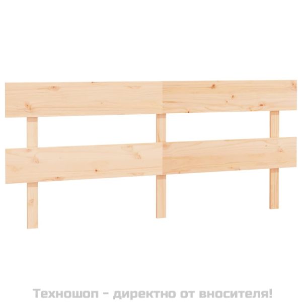 Горна табла за легло, 204x3x81 см, бор масив
