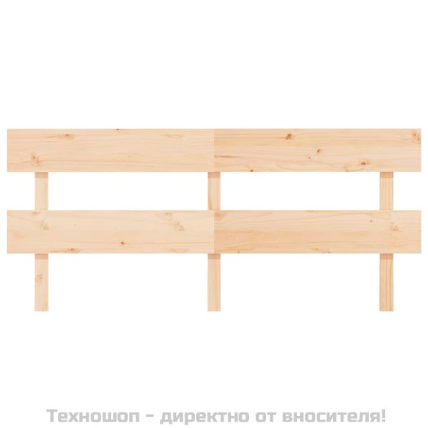 Горна табла за легло, 204x3x81 см, бор масив