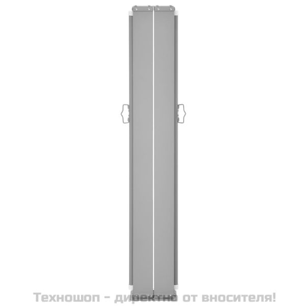 Прибираща се странична тента, червена, 120x600 см