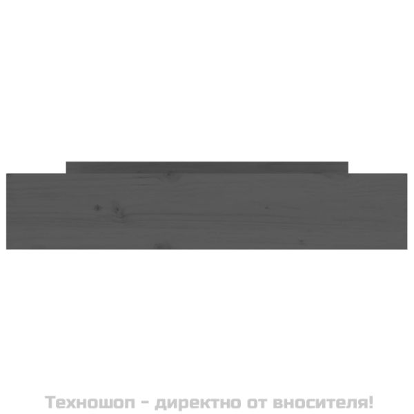 Чекмеджета за легло, 2 бр,Сиво, бор масив
