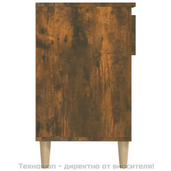 Шкаф за обувки, опушен дъб, 102x36x60 см, инженерно дърво