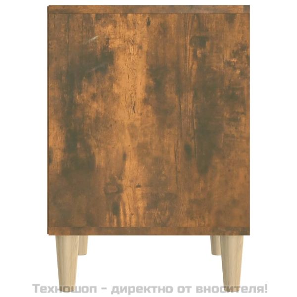 Нощни шкафчета 2 бр опушен дъб 40x35x50 см