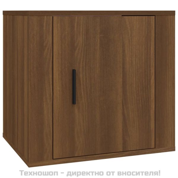 Нощно шкафче, кафяв дъб, 50x39x47 см