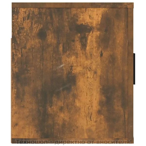 ТВ шкаф за стенен монтаж, oпушен дъб, 80x34,5x40 см