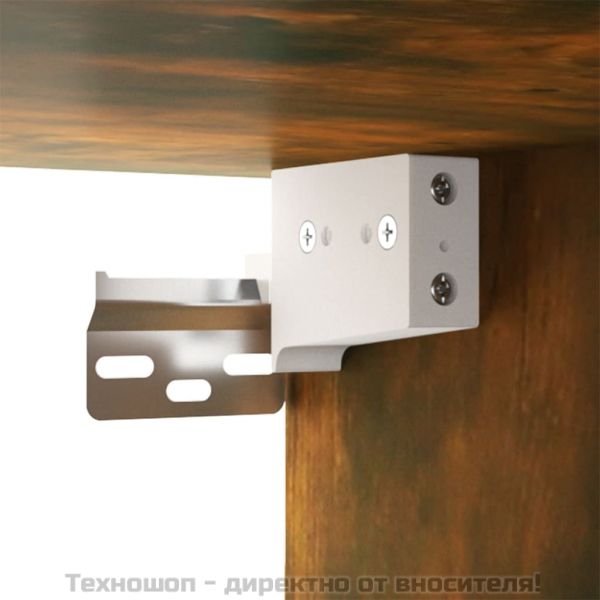 ТВ шкаф за стенен монтаж, oпушен дъб, 80x34,5x40 см