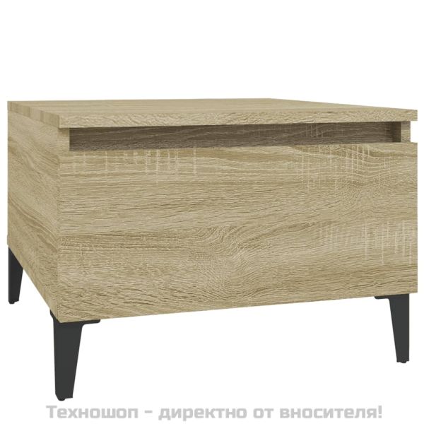 Странични маси, 2 бр, Дъб сонома, 50x46x35 см, инженерно дърво