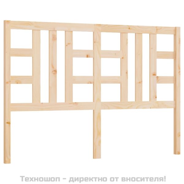 Горна табла за легло, 141x4x100 см, бор масив