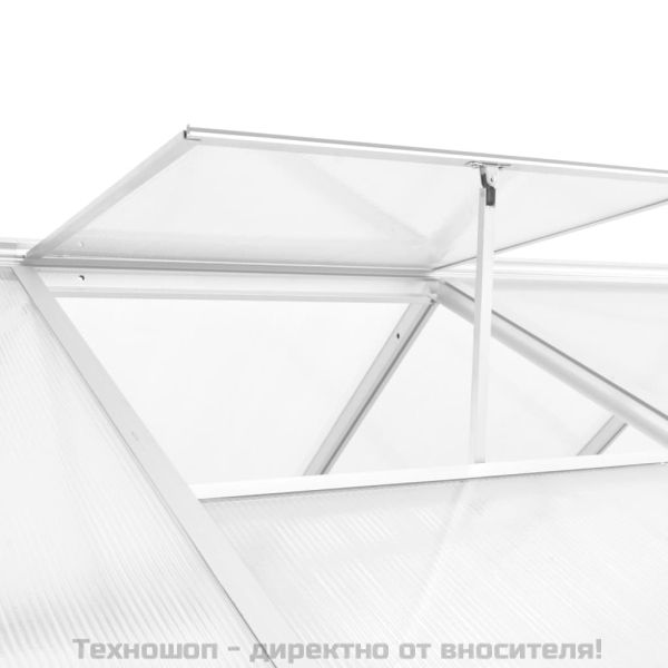 Оранжерия, алуминий, 362x190x195 см, 13,41 м³