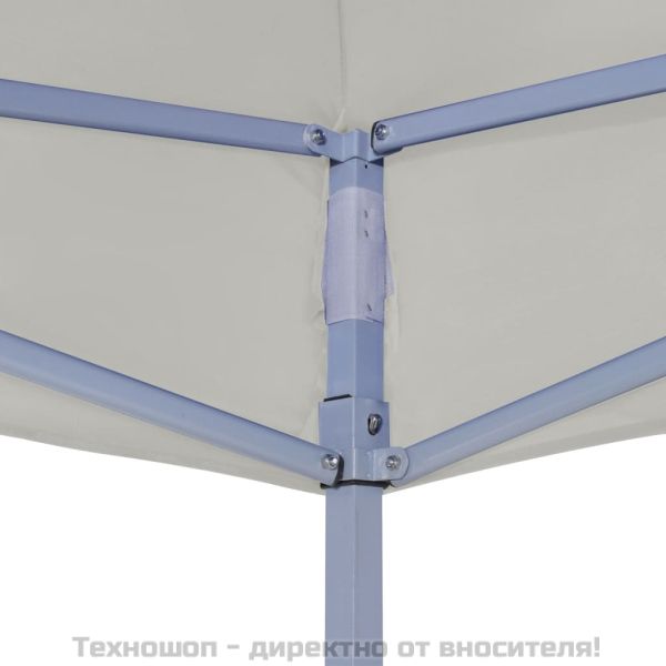 Професионална сгъваема парти шатра, 2x2 м, стомана, кремава