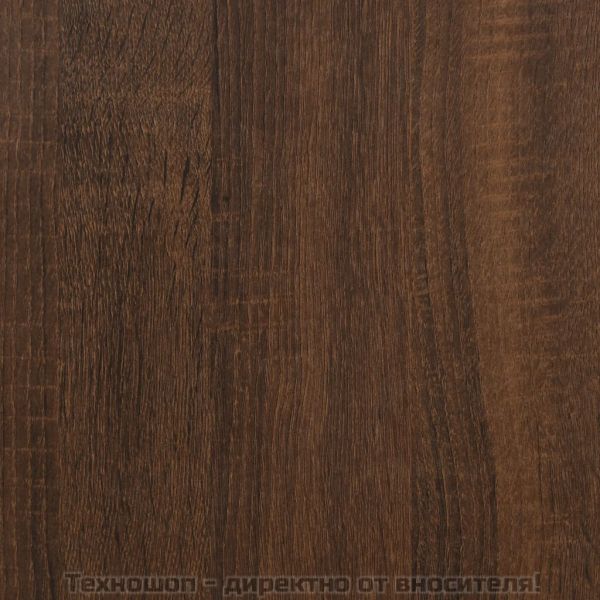 Маса за кафе, кафяв дъб, 90x44,5x45 см, инженерно дърво