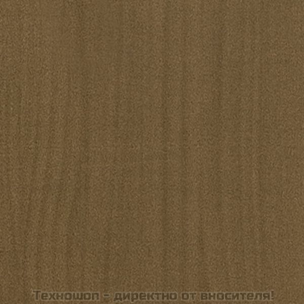 ТВ шкаф, меденокафяв, 80x31x39 см, борово дърво масив