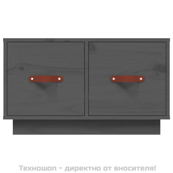 Кафе маса, сива, 60x53x35 см, бор масив