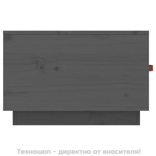 Кафе маса, сива, 60x53x35 см, бор масив