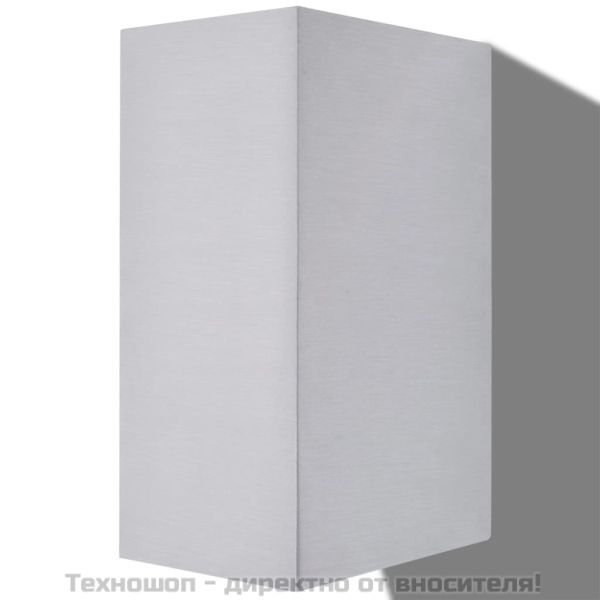 Външни LED прожектори за стена, квадратни, 2 бр