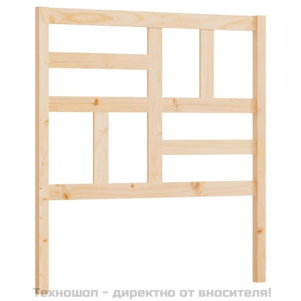 Горна табла за легло, 81x4x104 см, бор масив
