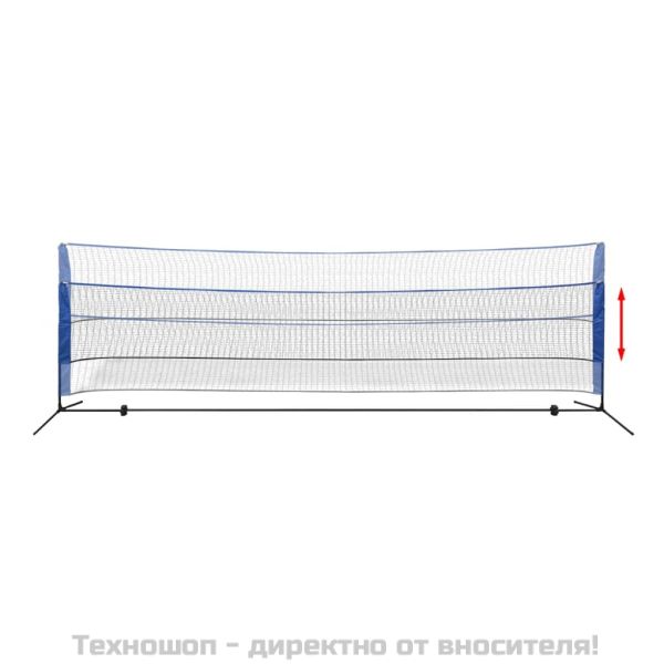 VidaXL Бадминтон мрежа с перца, 500x155 cм