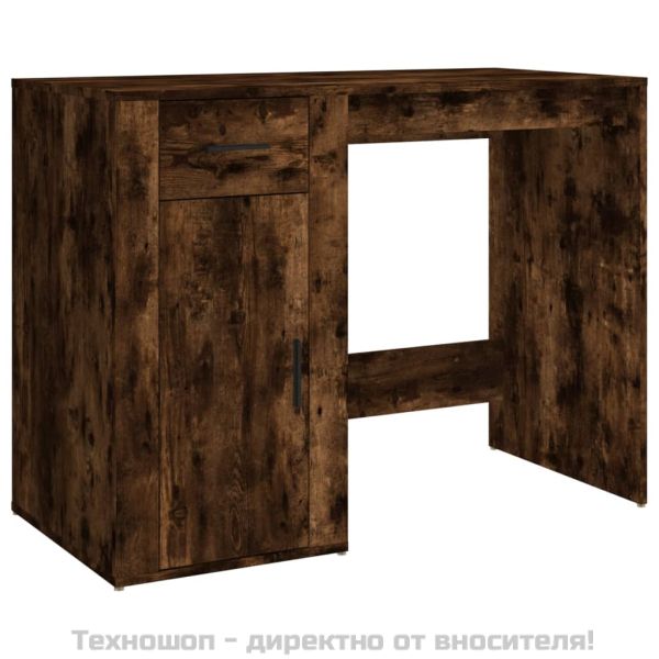 Бюро, опушен дъб, 100x49x75 см, инженерно дърво