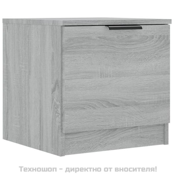 Нощни шкафчета, 2 бр, сив сонома, 40x39x40 см