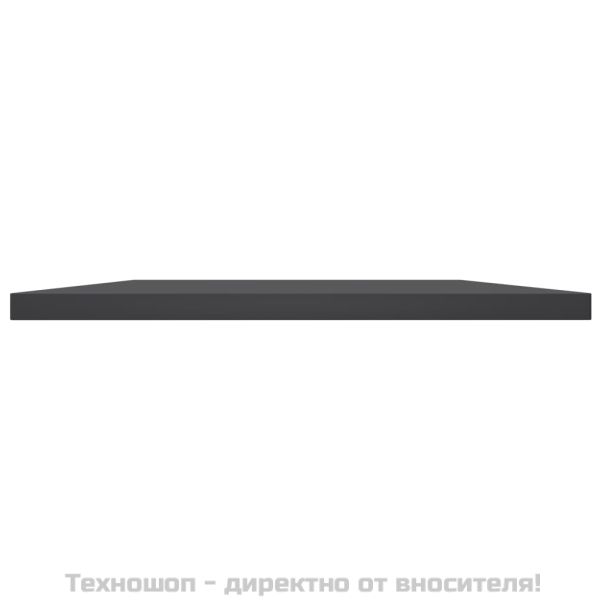 Рафтове за етажерка, 8 бр, сиви, 40x40x1,5 см, инженерно дърво