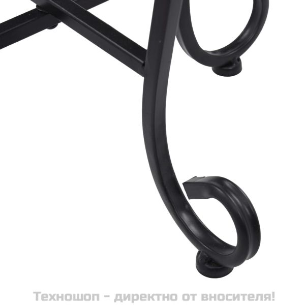 Мозаечни маси, 3 бр, теракота и бяло, керамика