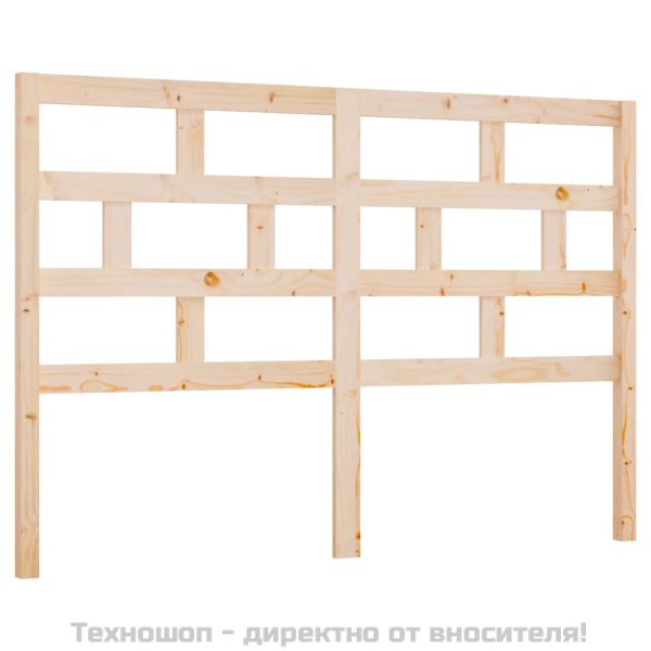 Горна табла за легло, 146x4x100 см, бор масив