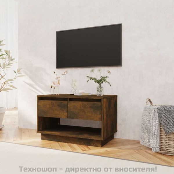 ТB шкаф, опушен дъб, 70x41x44 см, инженерно дърво