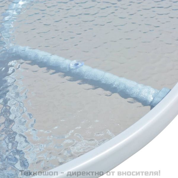 Бистро комплект, 3 части, стомана, черен