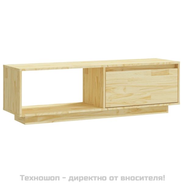 ТВ шкаф, 110x30x33,5 см, борово дърво масив