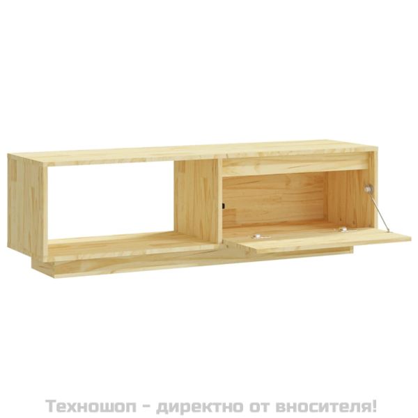 ТВ шкаф, 110x30x33,5 см, борово дърво масив