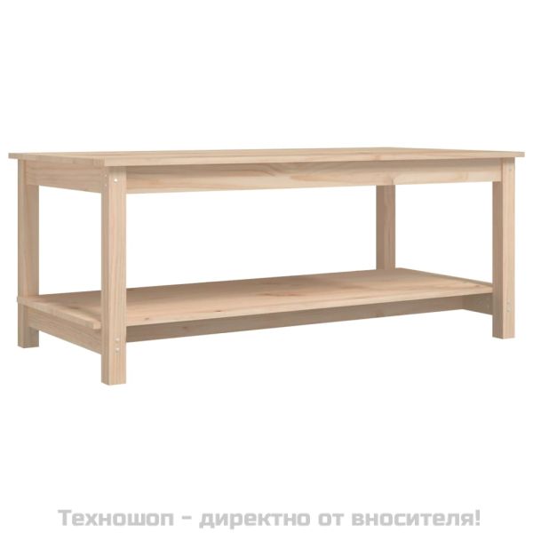 Кафе маса, 110x55x45 см, борово дърво масив