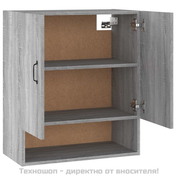 Стенен шкаф, сив сонома, 60x31x70 см, инженерно дърво