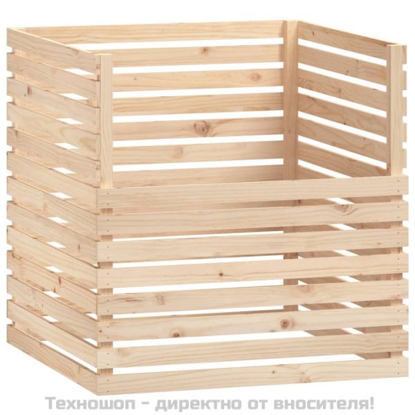 Компостер, 100x100x102 см, борово дърво масив