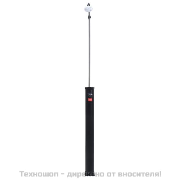 Соларен душ, черен, 215 см, 8 л