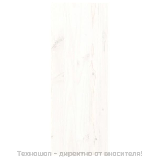 Стенни шкафове, 2 бр, бели, 30x30x80 см, бор масив