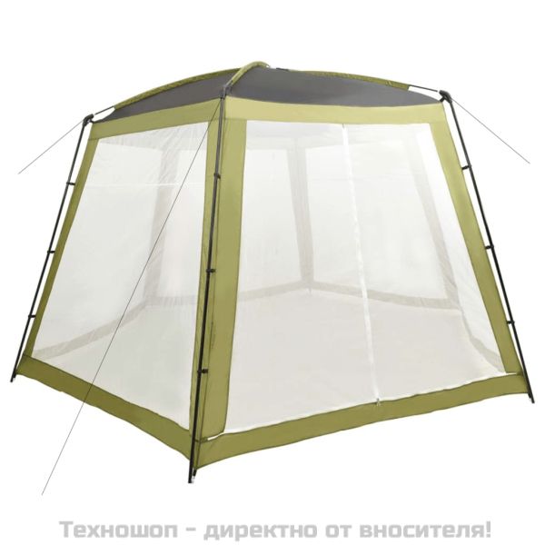 Палатка за басейн, текстил, 500x433x250 см, зелена